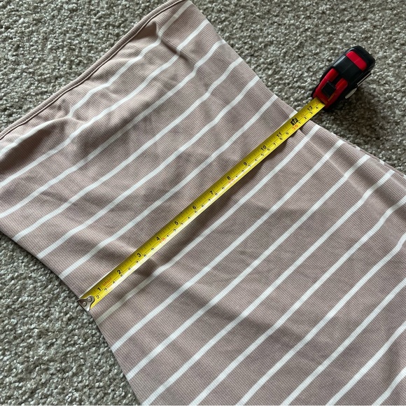 See You Monday Strapless Stripes Cream Dress Size Medium - NEW - Picture 3 of 6